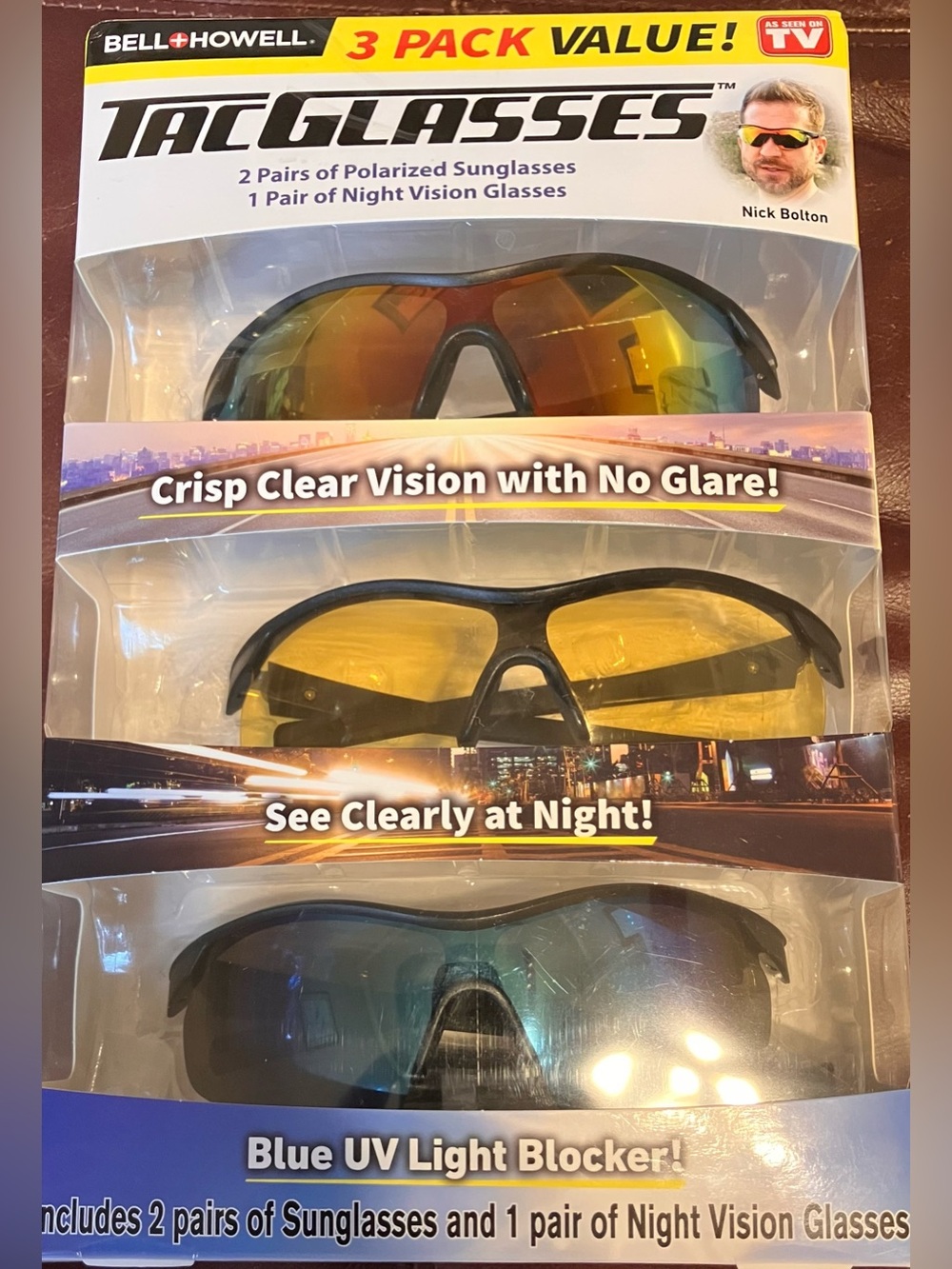 Bell&Howell Tac Glasses 3 PK